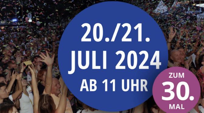 Lesbisch Schwules Stadtfest 2024, stoßt mit uns an!